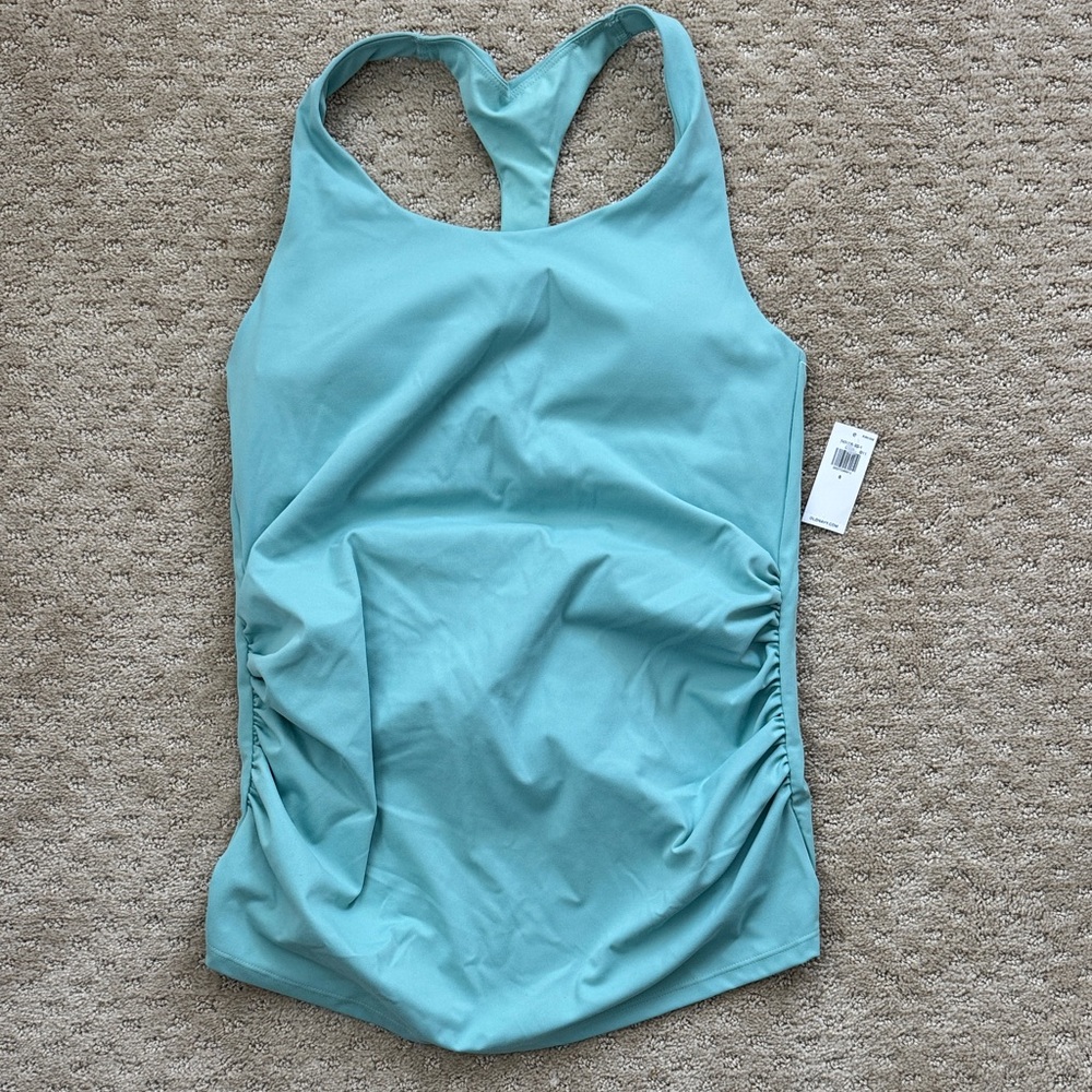 Old Navy Light Teal Racerback Maternity Exercise Tank Top - Women's